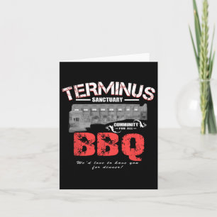 Tarjeta Salir Adultos Terminus Bbq Funny Zombie Apocalypse