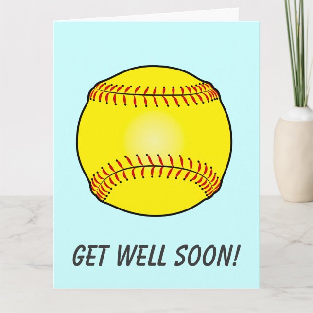 Tarjeta Salir bien del equipo de Softball desde el gran gr (Anverso)