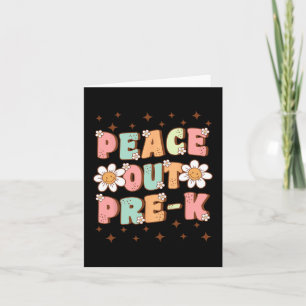 Tarjeta Salir De Curva Preescolar El Último Día De Graduac