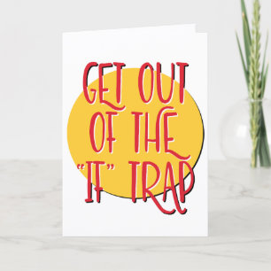 Tarjeta Salir Del Aniversario Del Lema De Recuperación De 