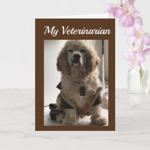 TARJETA SALIR Y CELEBRAR TU DÍA *VETERINARIO"