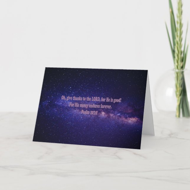 Tarjeta Salmo 107:1 (Anverso)