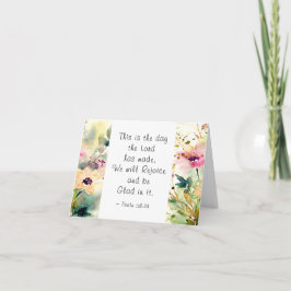 Tarjeta Salmo 118:24 Este es el día en que el Señor hizo l