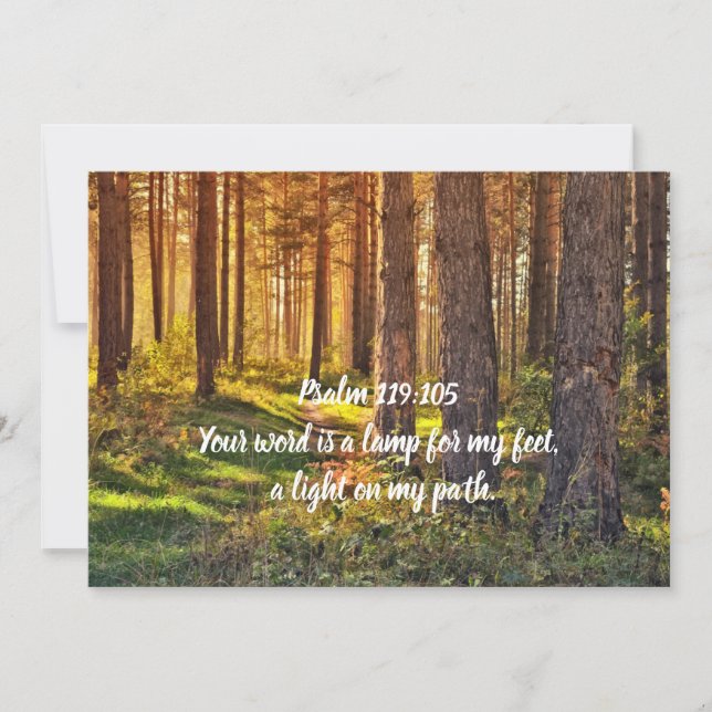 Tarjeta Salmo 119:105 (Anverso)