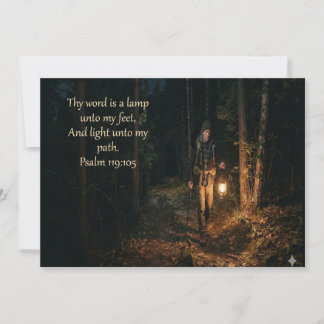 Tarjeta Salmo 119: 105 Tu Palabra es una Lámpara a Mis Pie