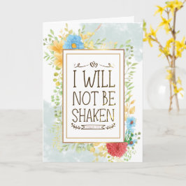 Tarjeta Salmo 16:8 No seré cristiano bíblico sacudido