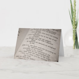 Tarjeta Salmo 18:19 [Tarjeta de felicitación]