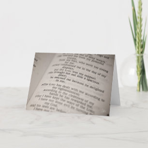 Tarjeta Salmo 18:19 [Tarjeta de felicitación]