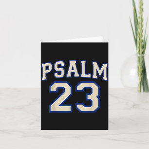 Tarjeta Salmo 23 Fe Cristiana Marfil Y Azul Variedad Le