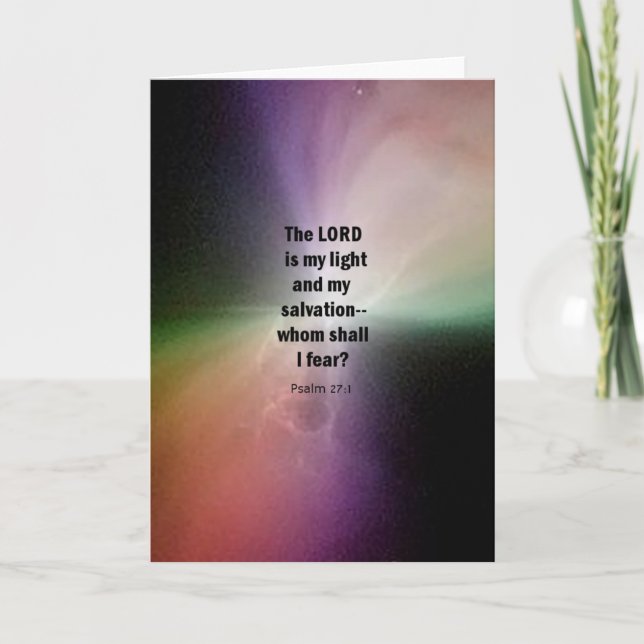 Tarjeta Salmo 27:1 (Anverso)