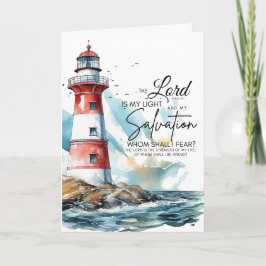 Tarjeta Salmo 27:1 Biblia SEÑOR es mi luz y salvación