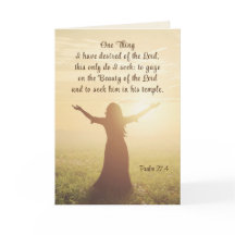 Salmo 27:4 Una cosa que deseé de la Biblia del Señ