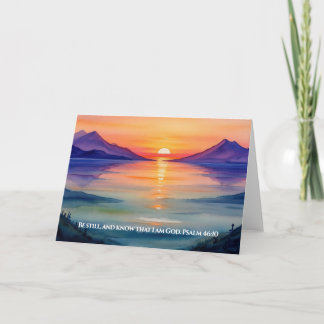 Tarjeta Salmo 46:10 Permaneced, y sabed que soy Dios Mug