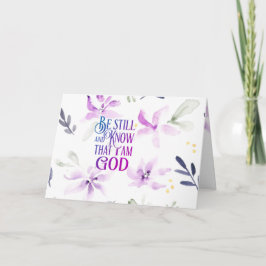 Tarjeta Salmo 46:10 Permaneced y sepan que soy DIOS