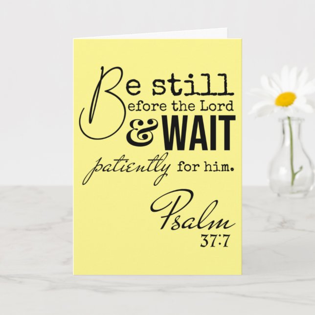 Tarjeta Salmo Sigo Escritura De Pascua Blank Religioso (Planta pequeña)