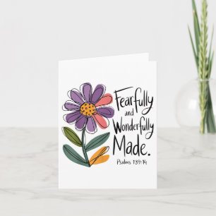 Tarjeta Salmos 139_1 De Floral, Fearados Y Maravillosos