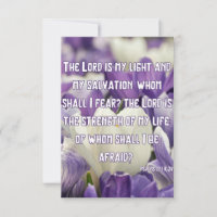 Salmos 27:1 KJV Biblia Scripture Fic Greeting