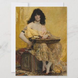 Tarjeta Salomé (Retrato de mujer) (por Henri Regnault)