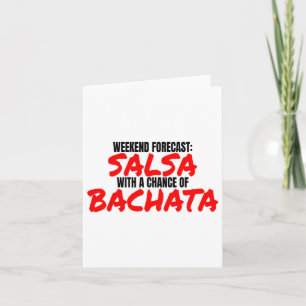 Tarjeta Salsa Bachata Dance Weekend Forecast Bachata Salsa