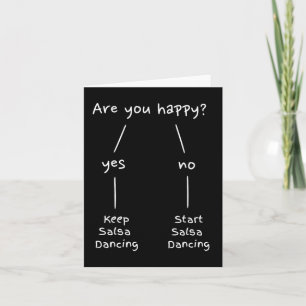 Tarjeta Salsa Dance, ¿eres feliz bailando latín?
