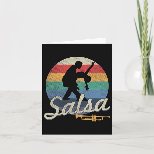 Tarjeta Salsa Dancing Latin Salsero (Anverso)