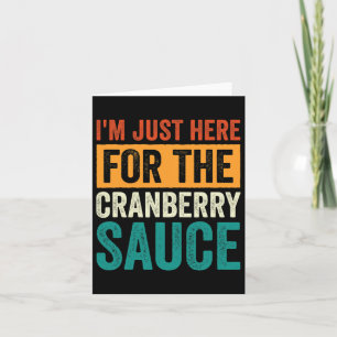 Tarjeta Salsa de Cranberry en lata Jellied Feliz Día de Ac