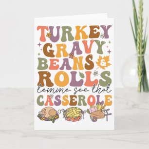 Tarjeta Salsa De Pavo Frijoles Y Panecillos Déjame Ver Ese