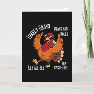 Tarjeta Salsa De Pavo Frijoles Y Panecillos Déjame Ver Ese