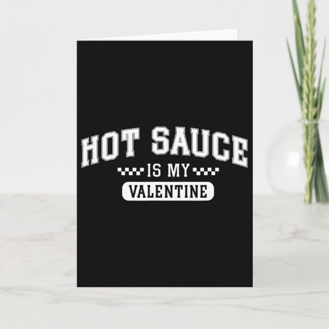 Tarjeta Salsa Picante Es Mi San Valentín  (Anverso)