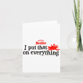 Tarjeta Salsa Picante Frank's Redhot La Pongo en Todo 