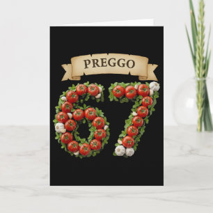 Tarjeta Salsa Preggo Meme Divertido 67 Disfraz Gen Alpha J