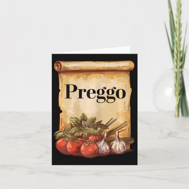 Tarjeta Salsa Preggo Traje Divertido para Embarazadas Anun (Anverso)