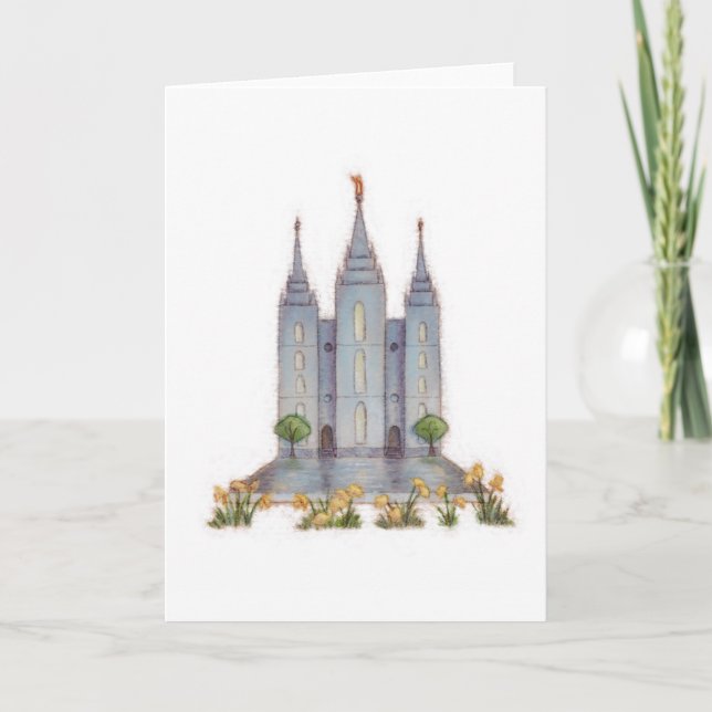 Tarjeta Salt Lake City de Temple Card (Anverso)