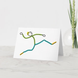 Tarjeta Saltador de longitud Stickman