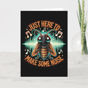 Tarjeta Saltamontes Insecto Solo Está Aquí Para Hacer Algo