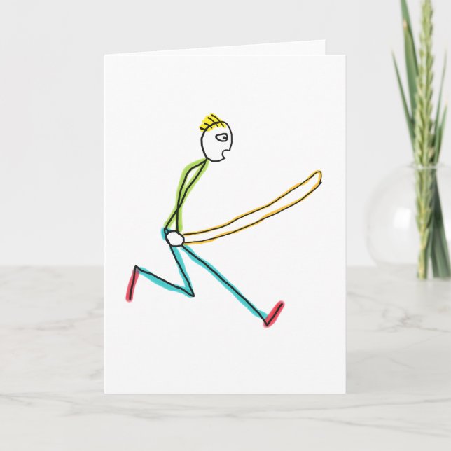 Tarjeta Saltar Cuerda Stickman (Anverso)