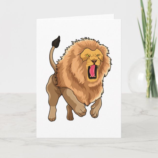 Tarjeta Saltar león (Anverso)