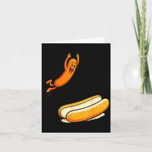 Tarjeta Salto alto de hotdog