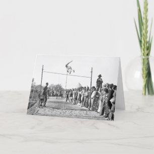 Tarjeta Salto con pértiga de Jerusalén, los años 30