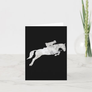 Tarjeta Salto de Galloping Caballo de Caballo en Hor Vinta