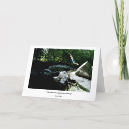 Tarjeta Salto de la fe - cita atrevida de la aventura, H