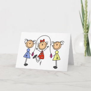 Tarjeta Salto de la Figura de Palo de Giro