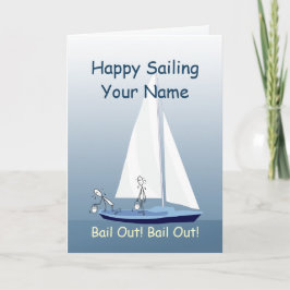 Tarjeta Salto de vela en velero Gratis Gracioso saludo Per