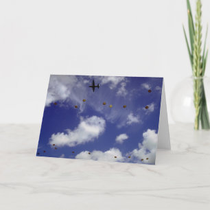 Tarjeta Salto en paracaídas desde Dakotas, divisiones aére