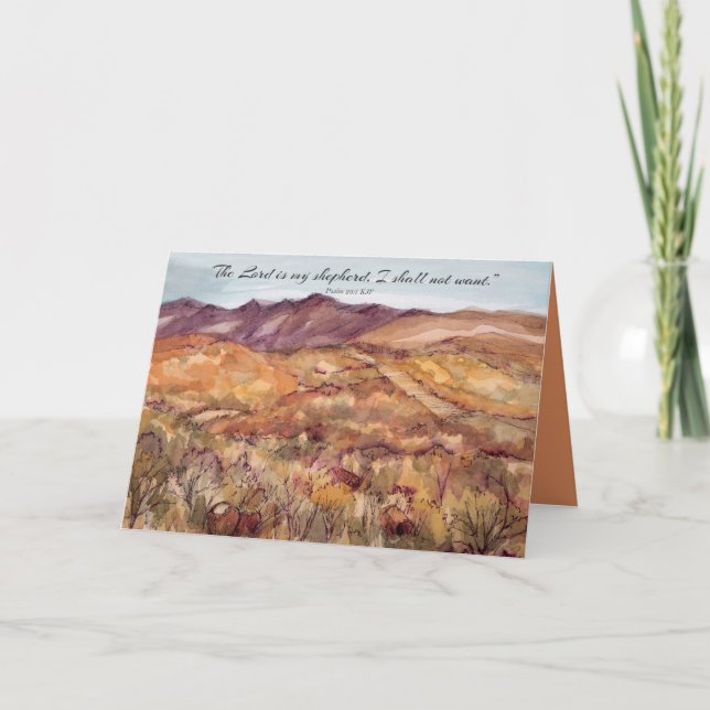 Tarjeta Salto feliz de cumpleaños 23 desierto de la Biblia (Anverso)