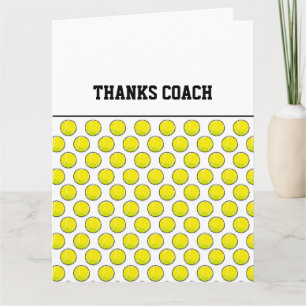 Tarjeta Saltos de tenis GRACIAS AL COACH Diversión deporti