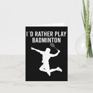 Tarjeta Saltos del transbordador Badminton