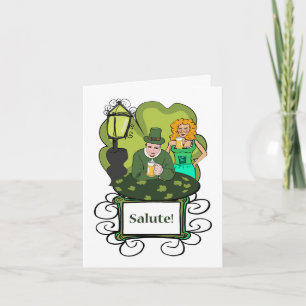 Tarjeta ¡Salud! Cheers en italiano para el Día de San Patr