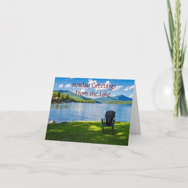 TARJETA **SALUD DE LAGO*** PARA NAVIDADES Y AÑO NUEVO (Anverso)