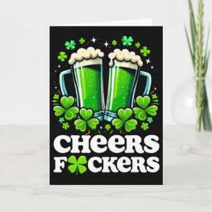 Tarjeta Salud Ers Día de San Patricio Hombres Divertidos B